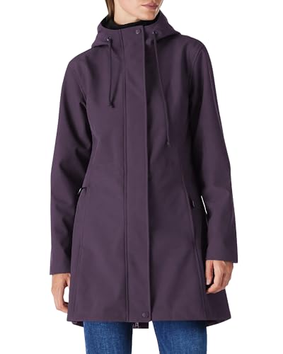 Damen Regenjacke Lange Softshelljacke mit Kapuze Frauen Übergangsjacke Regenmantel Gefütterte Funktionsjacke Wasserdichte Windbreaker Wanderjacke Atmungsaktive Outdoorjacke für Wandern Laufen Lila M Damen Regenjacke Lange Softshelljacke mit Kapuze Frauen Übergangsjacke Regenmantel Gefütterte Funktionsjacke Wasserdichte Windbreaker Wanderjacke Atmungsaktive Outdoorjacke für Wandern Laufen Lila M von Outdoor Ventures
