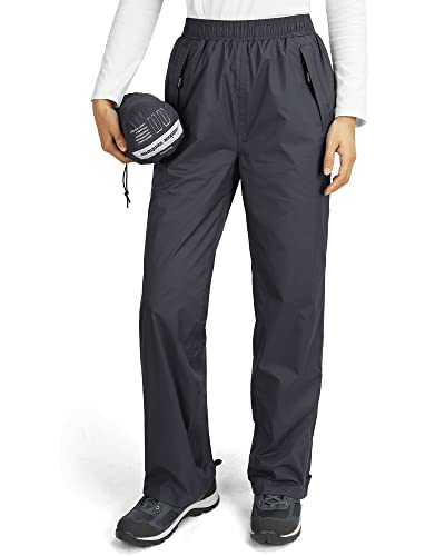 Outdoor Ventures Damen Regenhose Wasserdicht Atmungsaktiv Gefüttert Überziehhose - Winddicht Packbar Hose Leichte Softshellhose zum Wandern Fahrrad Dunkelgrau 19 Outdoor Ventures Damen Regenhose Wasserdicht Atmungsaktiv Gefüttert Überziehhose - Winddicht Packbar Hose Leichte Softshellhose zum Wandern Fahrrad Dunkelgrau 19 von Outdoor Ventures