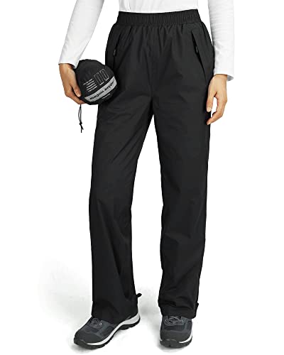 Outdoor Ventures Damen Regenhose Wasserdicht Atmungsaktiv Gefüttert Überziehhose - Winddicht Packbar Hose Leichte Softshellhose zum Wandern Fahrrad Schwarz 40 Outdoor Ventures Damen Regenhose Wasserdicht Atmungsaktiv Gefüttert Überziehhose - Winddicht Packbar Hose Leichte Softshellhose zum Wandern Fahrrad Schwarz 40 von Outdoor Ventures