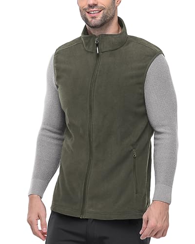 Outdoor Ventures Fleece Weste Herren Leicht Ärmellose Fleeceweste Jacke Winddicht Warm Gefütterte Winterweste Arbeitsweste für Männer mit Reißverschlusstaschen Cypress Green M Outdoor Ventures Fleece Weste Herren Leicht Ärmellose Fleeceweste Jacke Winddicht Warm Gefütterte Winterweste Arbeitsweste für Männer mit Reißverschlusstaschen Cypress Green M von Outdoor Ventures