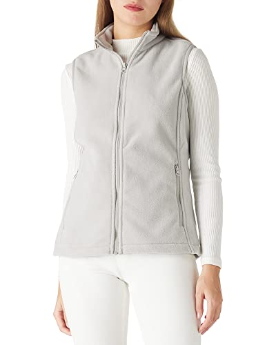 Outdoor Ventures Fleece Weste für Damen,Weich Ärmellos Jacke mit Reißverschlusstaschen, Sport Laufweste Frühling Herbst Fleeceweste Frauen Grau XS/34 von Outdoor Ventures