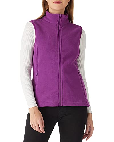 Outdoor Ventures Fleece Weste für Damen,Weich Ärmellos Jacke mit Reißverschlusstaschen, Sport Laufweste Frühling Herbst Fleeceweste Frauen Lila L von Outdoor Ventures