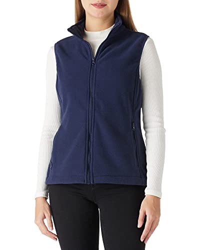 Outdoor Ventures Fleece Weste für Damen,Weich Ärmellos Jacke mit Reißverschlusstaschen, Sport Laufweste Frühling Herbst Fleeceweste Frauen Navy blau M/38 von Outdoor Ventures