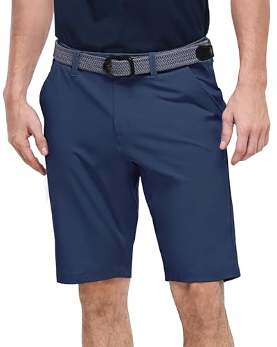 Outdoor Ventures Herren Golfshorts UPF 50+ Stretch Dry Fit Golf Shorts 11'' Bermuda Shorts Leichte Schnelltrocknende Kurze Hose mit Taschen für Golfen Arbeiten Nachtblau 30 von Outdoor Ventures