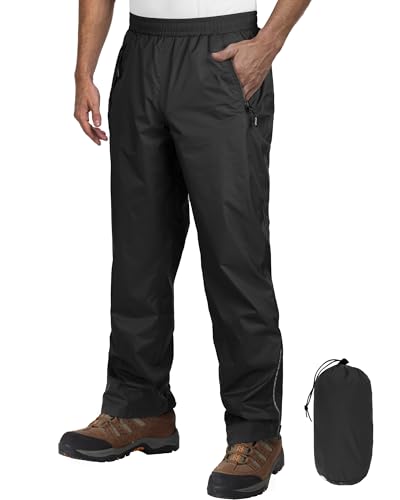 Outdoor Ventures Herren Regenhose Fahrrad Wasserdicht Atmungsaktiv Überziehhose Winddicht Outdoorhose Wanderhose Winddicht Leichte Trekkinghose Packbar Schwarz 2XL/32 Schrittlänge Outdoor Ventures Herren Regenhose Fahrrad Wasserdicht Atmungsaktiv Überziehhose Winddicht Outdoorhose Wanderhose Winddicht Leichte Trekkinghose Packbar Schwarz 2XL/32 Schrittlänge von Outdoor Ventures