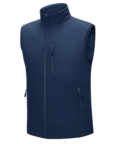 Outdoor Ventures Herren Softshell Weste mit Puffer Gefüttert Wasserdichte Übergangswesten Winddichte Steppwesten Hybridjacke Bodywarmers mit 4 Tachen für Radfahren Golf Laufen Blau L Outdoor Ventures Herren Softshell Weste mit Puffer Gefüttert Wasserdichte Übergangswesten Winddichte Steppwesten Hybridjacke Bodywarmers mit 4 Tachen für Radfahren Golf Laufen Blau L von Outdoor Ventures