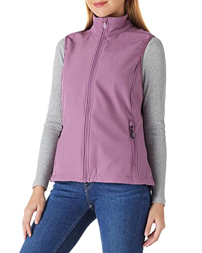 Outdoor Ventures Leichte Softshell-Weste für Damen, winddicht, ärmellos, mit Fleece gefüttert, durchgehender Reißverschluss, Oberbekleidung für Damen, zum Laufen, Wandern, Golfen, Radfahren, violett, von Outdoor Ventures