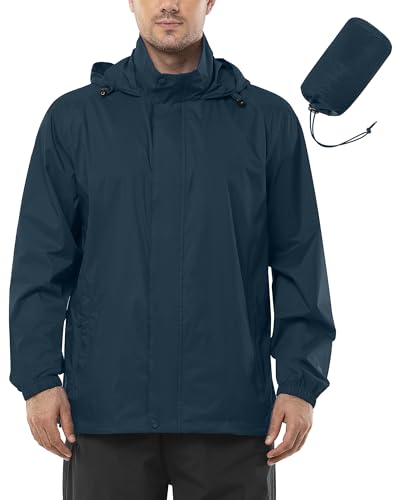 Outdoor Ventures Regenjacke Herren Wasserdicht Ultraleichte Dünne Faltbare Regenmantel Atmungsaktiv Fahrrad Regenjacke Sport Dunkles Seeblau 4XL Outdoor Ventures Regenjacke Herren Wasserdicht Ultraleichte Dünne Faltbare Regenmantel Atmungsaktiv Fahrrad Regenjacke Sport Dunkles Seeblau 4XL von Outdoor Ventures