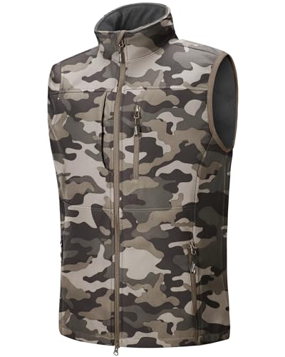 Outdoor Ventures Softshell Weste Herren Wasserdicht Winddichte Ärmellose Jacke Sportlich,Mehrere Taschen Body Warmer Golf Softshellweste für Männer Armee Tarnung M Outdoor Ventures Softshell Weste Herren Wasserdicht Winddichte Ärmellose Jacke Sportlich,Mehrere Taschen Body Warmer Golf Softshellweste für Männer Armee Tarnung M von Outdoor Ventures