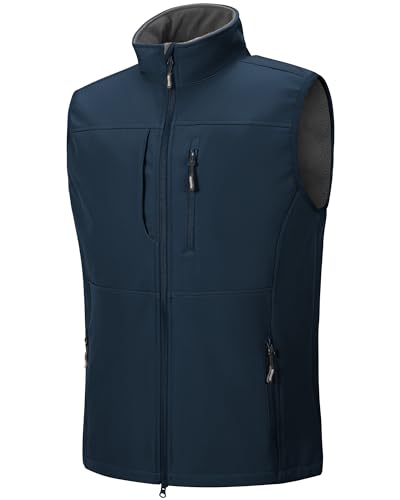 Outdoor Ventures Softshell Weste Herren Wasserdicht Winddichte Ärmellose Jacke Sportlich,Mehrere Taschen Body Warmer Golf Softshellweste für Männer Blau XXL Outdoor Ventures Softshell Weste Herren Wasserdicht Winddichte Ärmellose Jacke Sportlich,Mehrere Taschen Body Warmer Golf Softshellweste für Männer Blau XXL von Outdoor Ventures