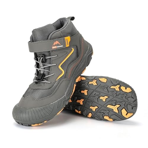 OutdoorHeld Winter Max Kids - wasserfeste Kinder-Barfußschuhe I Dunkelgrau I 34 von OutdoorHeld
