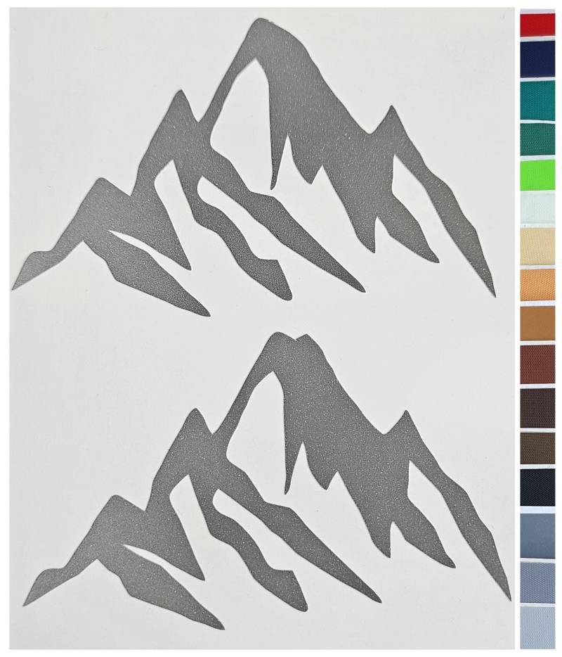 2 Textilaufkleber Berg Repair Patch Selbstklebend Reflektierend/Farbig Nylon Reparaturaufkleber Flicken Aufkleber Sicherheitsaufkleber von OutdoorLaden