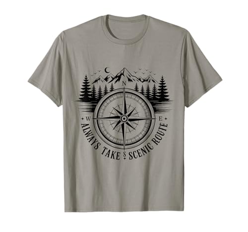 Nehmen Sie Immer die Scenic Route Vacation Girls Trip T-Shirt Nehmen Sie Immer die Scenic Route Vacation Girls Trip T-Shirt von Outdoors Girls Trip