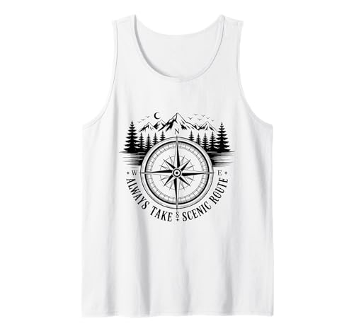 Nehmen Sie Immer die Scenic Route Vacation Girls Trip Tank Top Nehmen Sie Immer die Scenic Route Vacation Girls Trip Tank Top von Outdoors Girls Trip