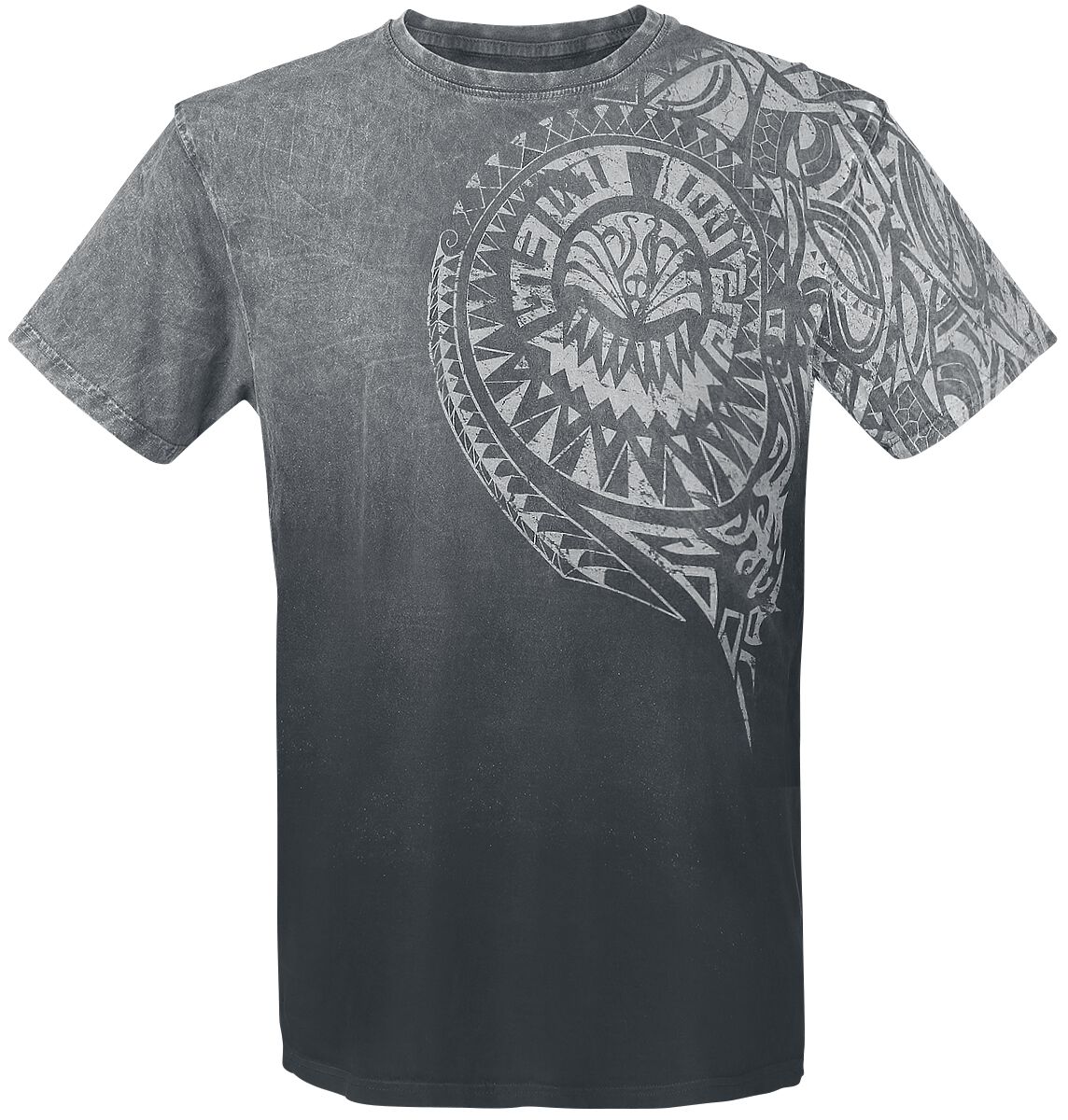 Outer Vision Burned Tattoo T-Shirt grau in 4XL von Outer Vision