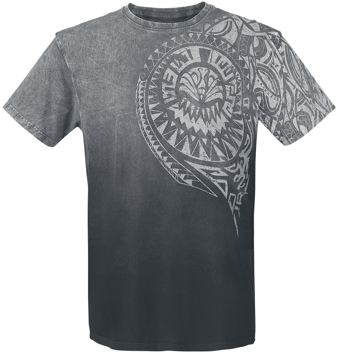 Outer Vision Burned Tattoo T-Shirt grau in L von Outer Vision