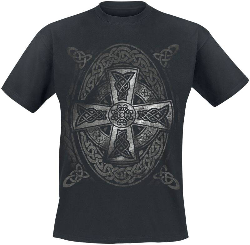 Outer Vision Celtic Cross T-Shirt schwarz in L von Outer Vision