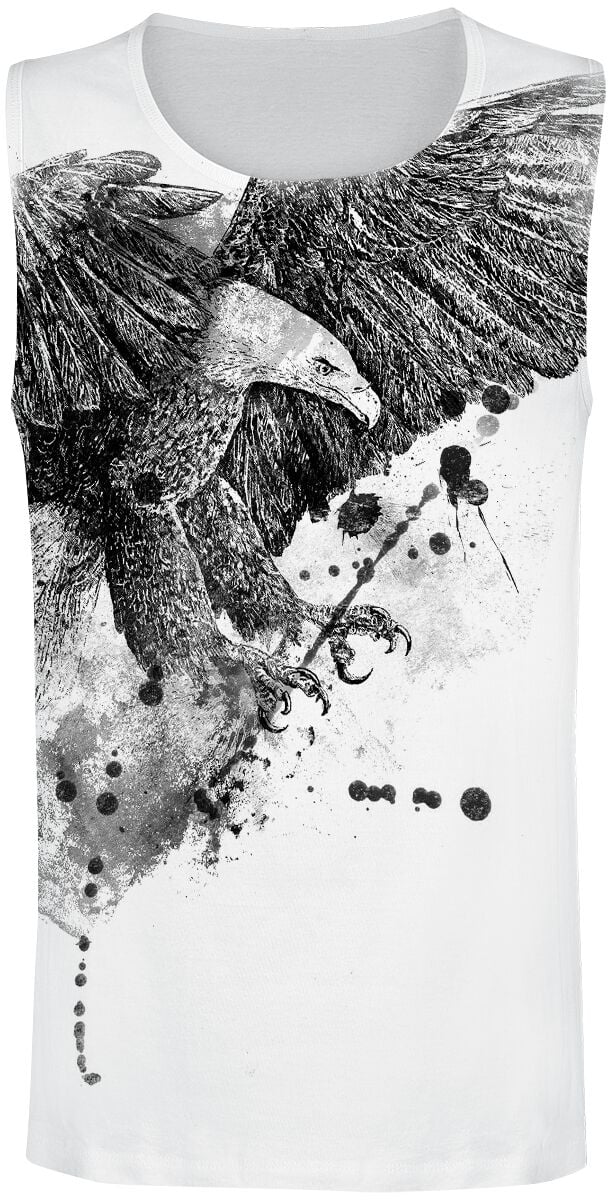 Outer Vision Eagle Attack Tank-Top weiß in S von Outer Vision