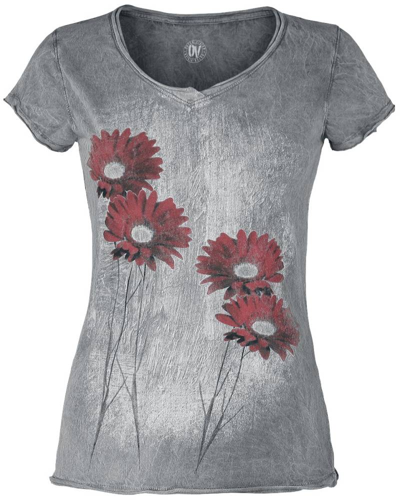 Outer Vision Gerbera Magic Day T-Shirt grau in XL von Outer Vision