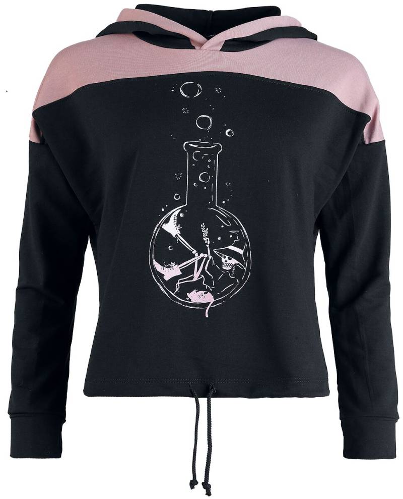 Outer Vision - Gothic Kapuzenpullover - Witch Potion - XL bis XXL - für Damen - Größe XL - schwarz/rosa von Outer Vision
