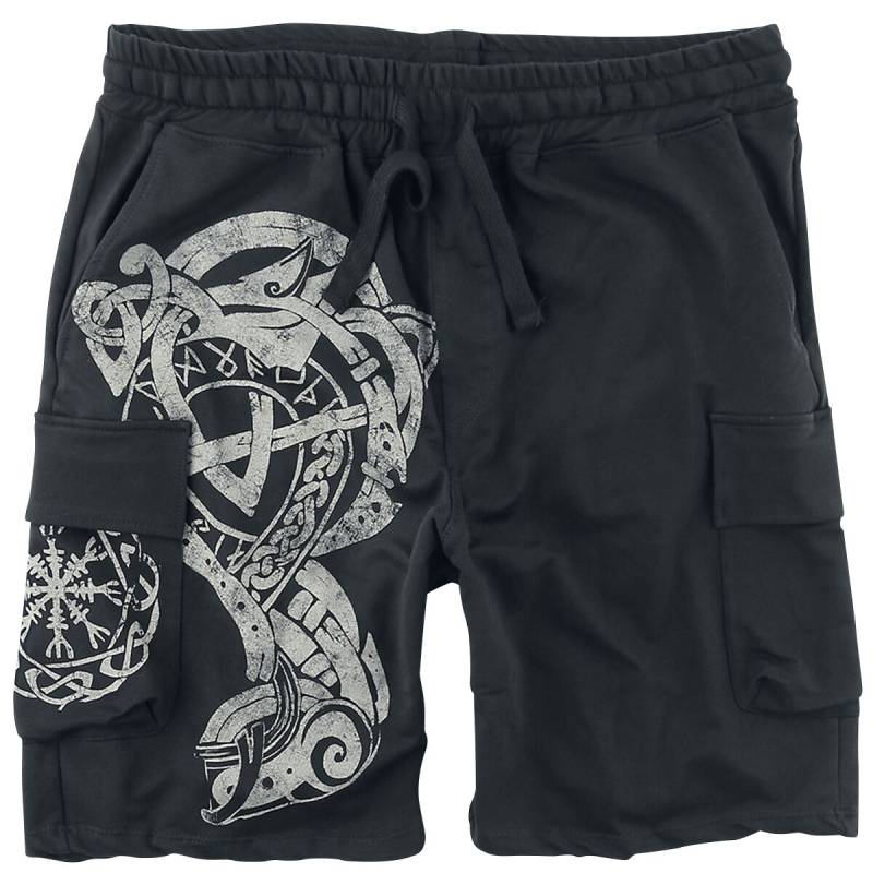 Outer Vision - Gothic Short - Guardian Tattoo - S bis XL - für Männer - Größe XL - schwarz von Outer Vision