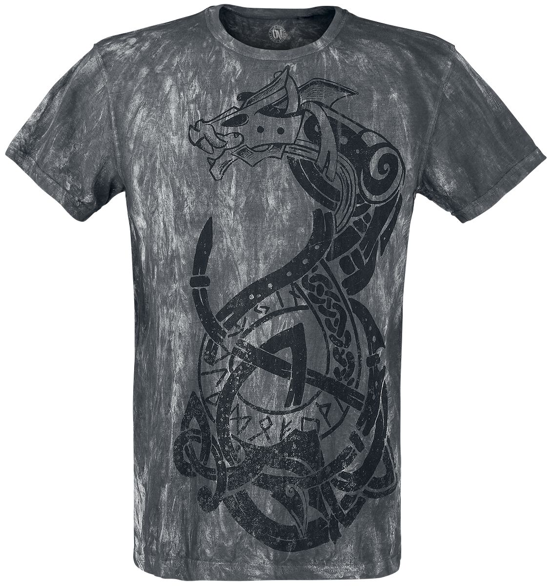 Outer Vision - Gothic T-Shirt - Viking Warrior - S bis 4XL - für Männer - Größe 3XL - grau von Outer Vision