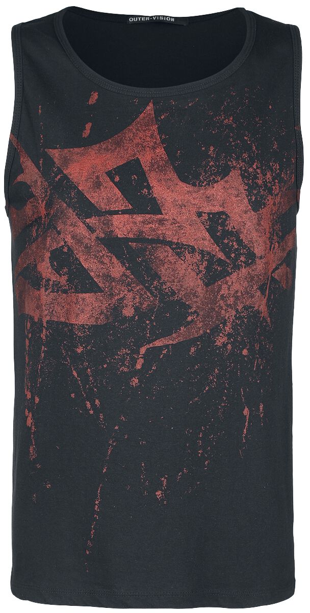 Outer Vision - Gothic Tank-Top - Blade Tattoo - S bis 4XL - für Männer - Größe M - schwarz von Outer Vision