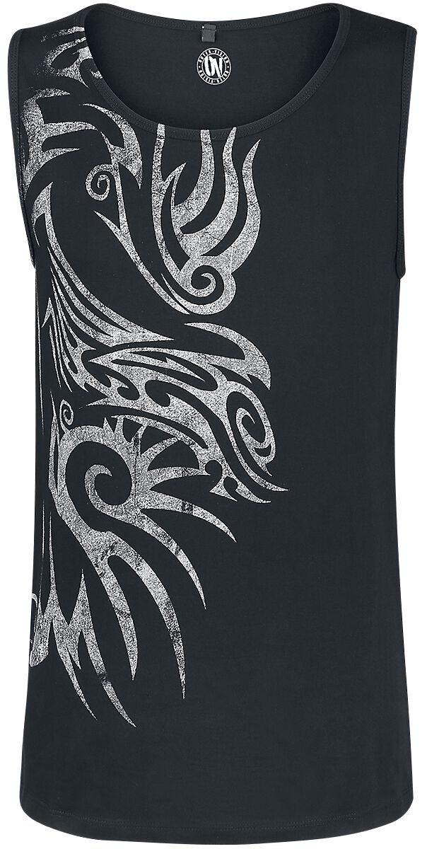 Outer Vision - Gothic Tank-Top - Skin Tattoo - S bis XXL - für Männer - Größe L - schwarz von Outer Vision