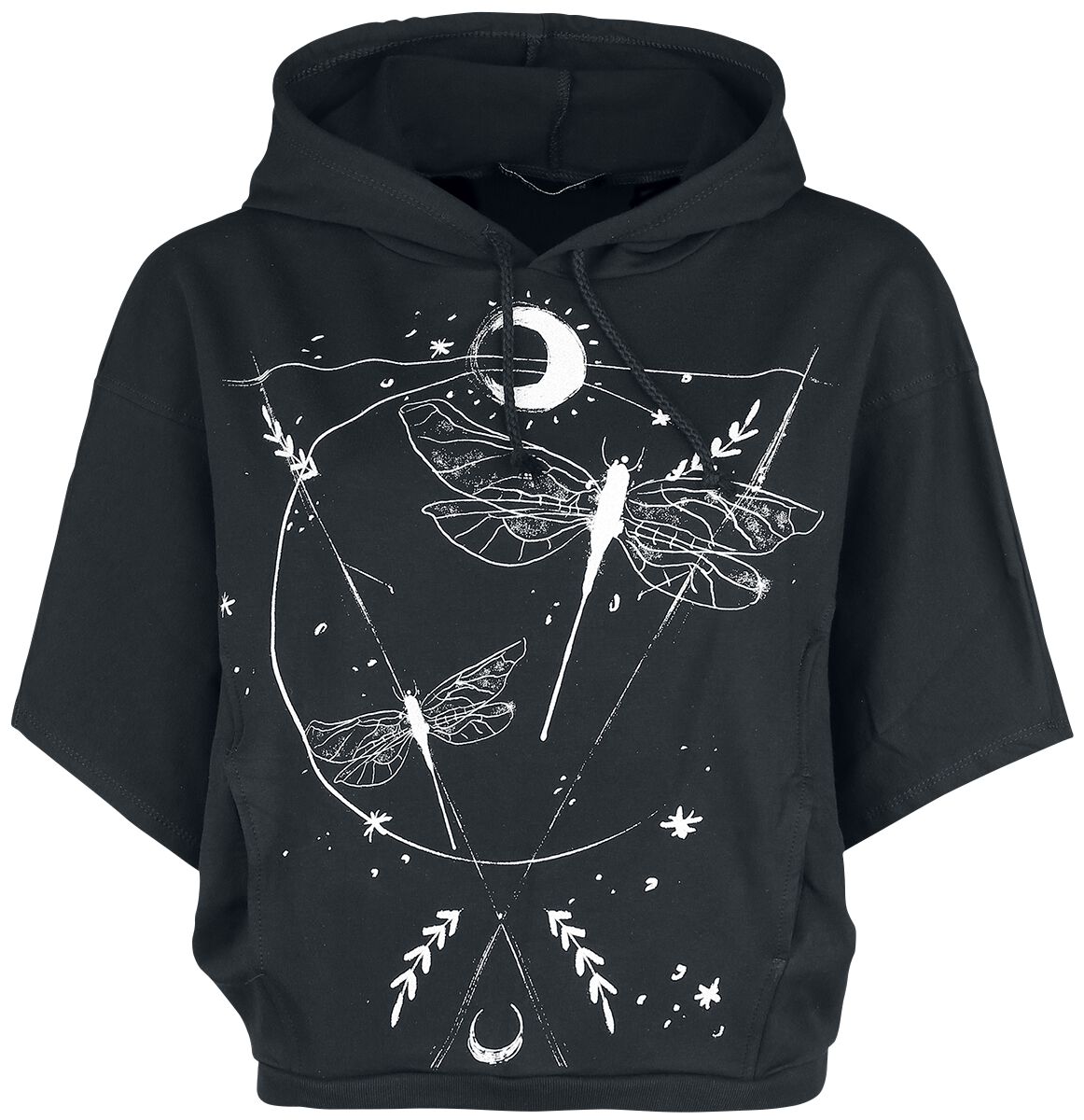 Outer Vision Kapuzenpullover - Dragonfly - S bis XXL - für Damen - Größe S - schwarz von Outer Vision