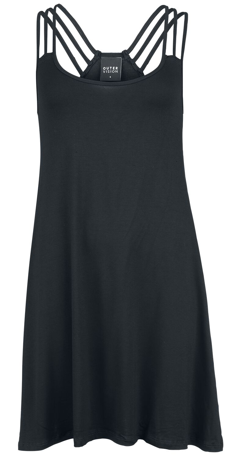 Outer Vision Kurzes Kleid - Dress Trinidad - S bis XXL - für Damen - Größe L - schwarz von Outer Vision