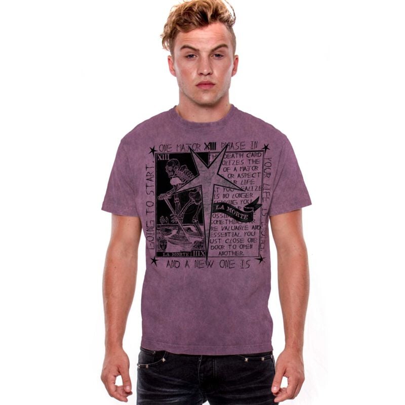 Outer Vision La Morte Man's T-Shirt T-Shirt lila in XXL von Outer Vision