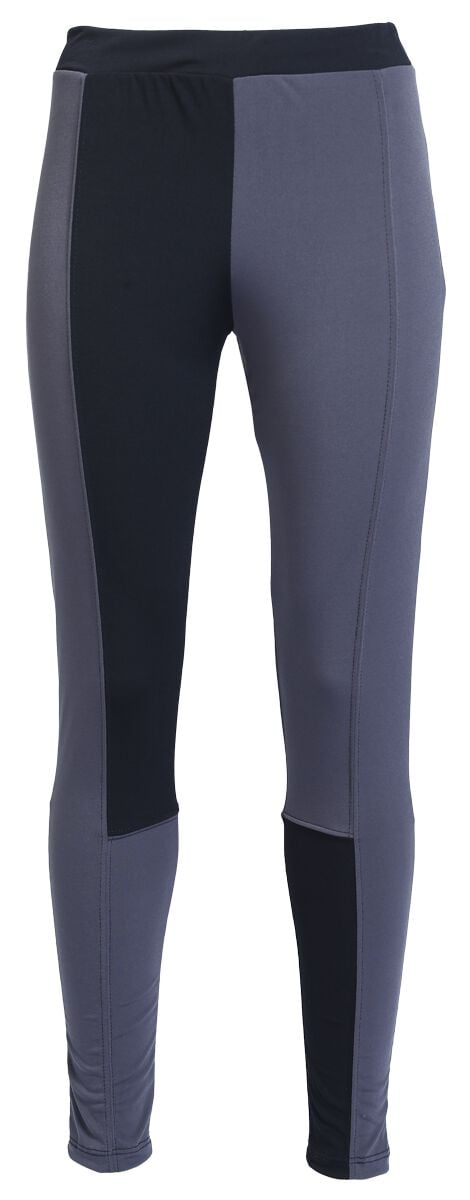 Outer Vision Leggings - Leggings Katia - S bis XXL - für Damen - Größe L - schwarz/grau von Outer Vision