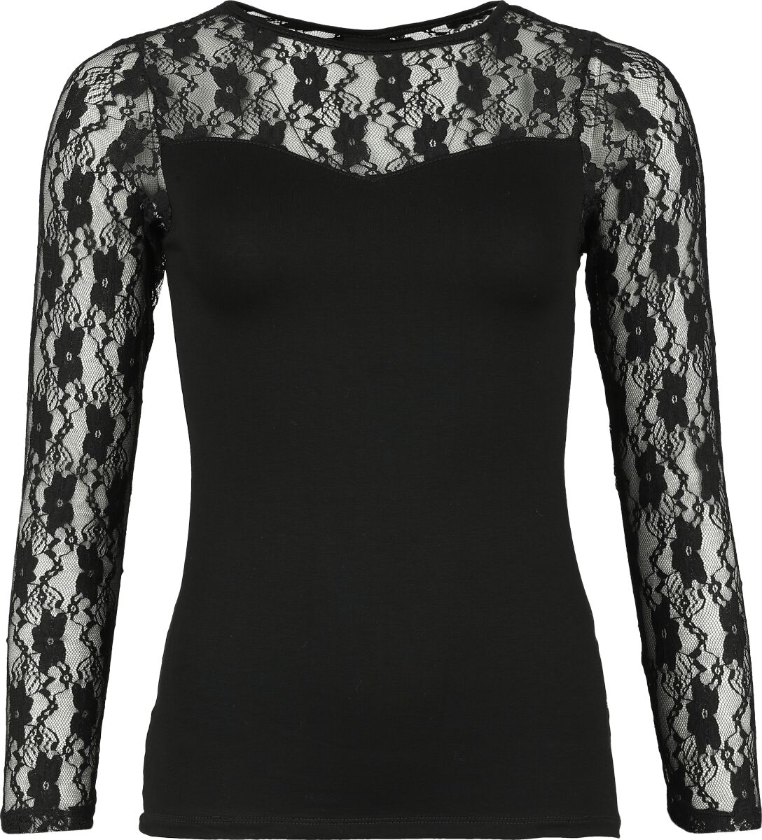 Outer Vision Montse Langarmshirt schwarz in XL Outer Vision Montse Langarmshirt schwarz in XL von Outer Vision