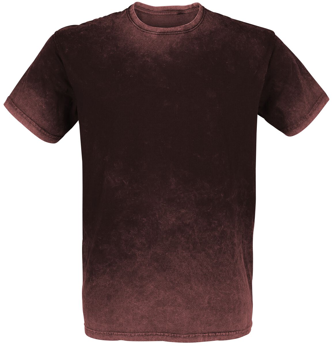 Outer Vision Retro Stone T-Shirt bordeaux in L von Outer Vision