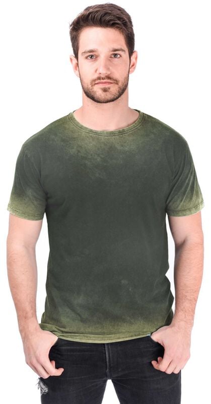Outer Vision Rex Retro Stone Green Parrot T-Shirt grün schwarz in L von Outer Vision