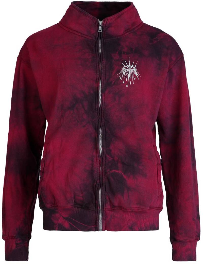 Outer Vision Sky Tears Kapuzenjacke schwarz rot in XXL von Outer Vision