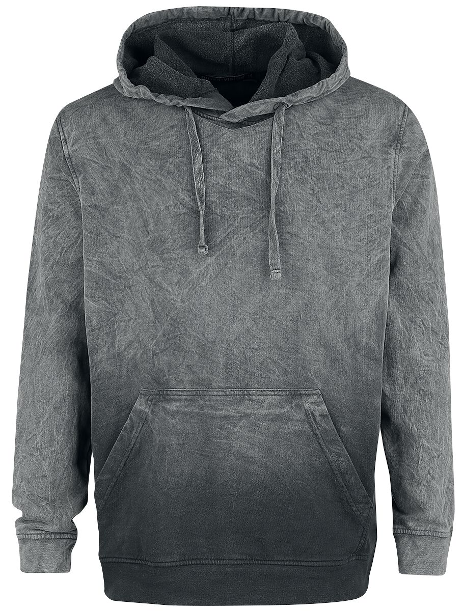 Outer Vision Slam Hoodie Kapuzenpullover grau schwarz in M von Outer Vision