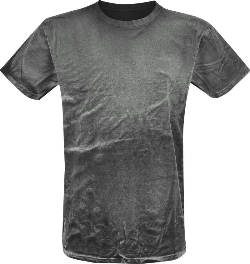Outer Vision Spray Washed Black Shirt T-Shirt grau in L von Outer Vision