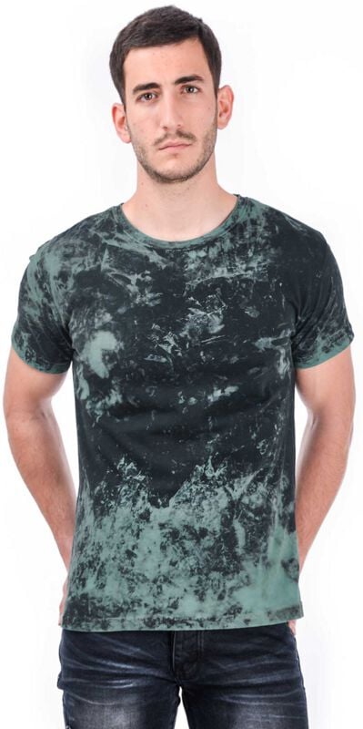 Outer Vision Stucc Dye Emerald T-Shirt grün schwarz in XL von Outer Vision