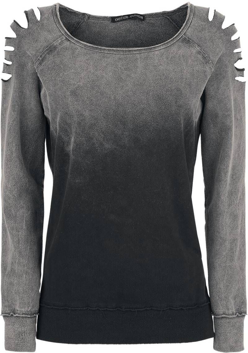 Outer Vision Sweatshirt - Gills - S bis XXL - für Damen - Größe S - grau von Outer Vision