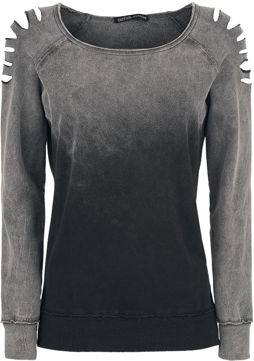 Outer Vision Sweatshirt - Gills - XS bis XXL - für Damen - Größe XXL - grau von Outer Vision