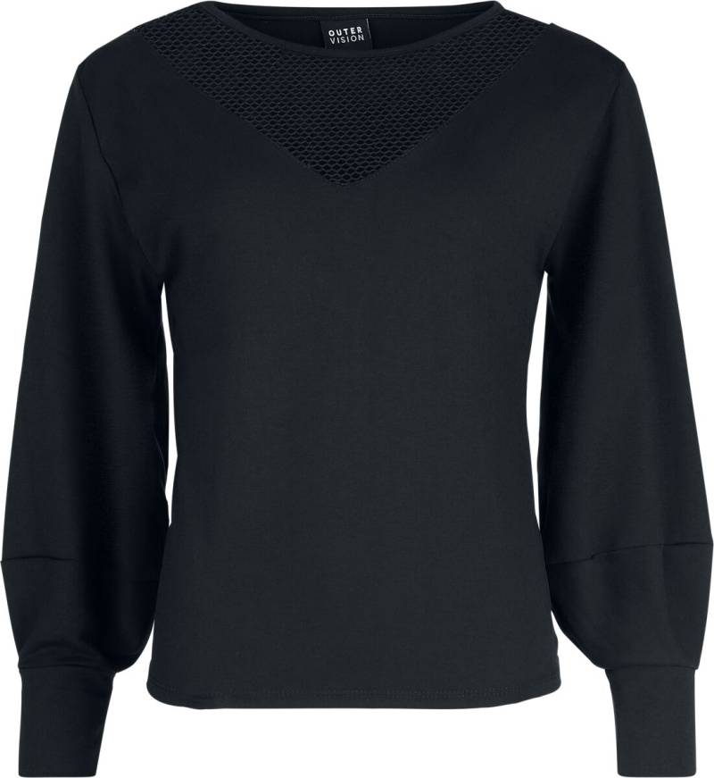 Outer Vision Sweatshirt - Sweat-Shirt Wendy - S bis XXL - für Damen - Größe L - schwarz von Outer Vision