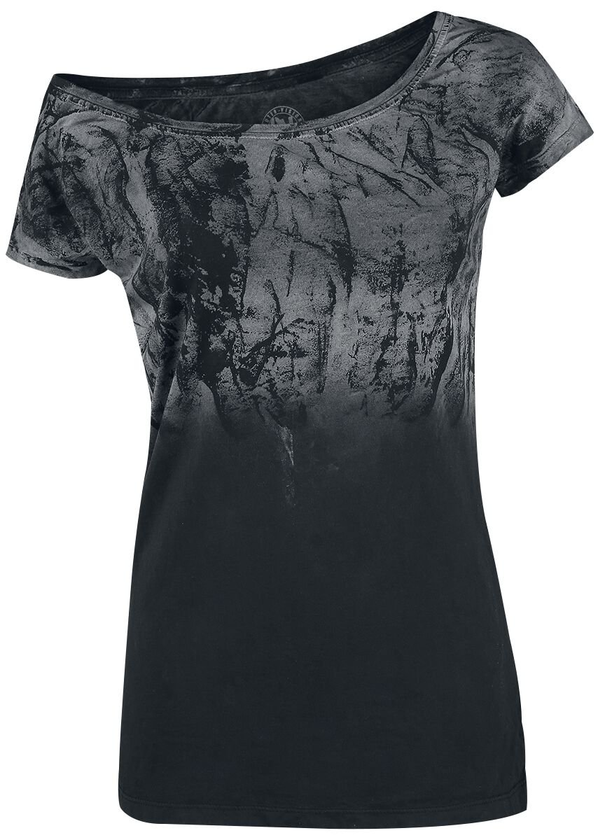 Outer Vision T-Shirt - Marylin Spatolato - S bis 4XL - für Damen - Größe 4XL - schwarz/grau Outer Vision T-Shirt - Marylin Spatolato - S bis 4XL - für Damen - Größe 4XL - schwarz/grau von Outer Vision