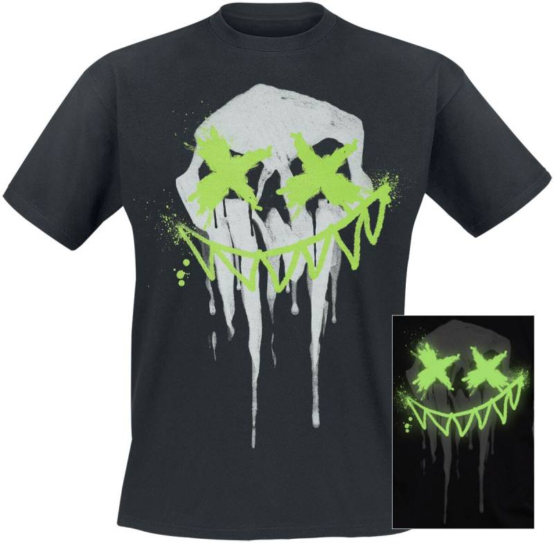 Outer Vision T-Shirt - Sharp Smile Man's T-Shirt - L bis XXL - für Männer - Größe XXL - schwarz von Outer Vision