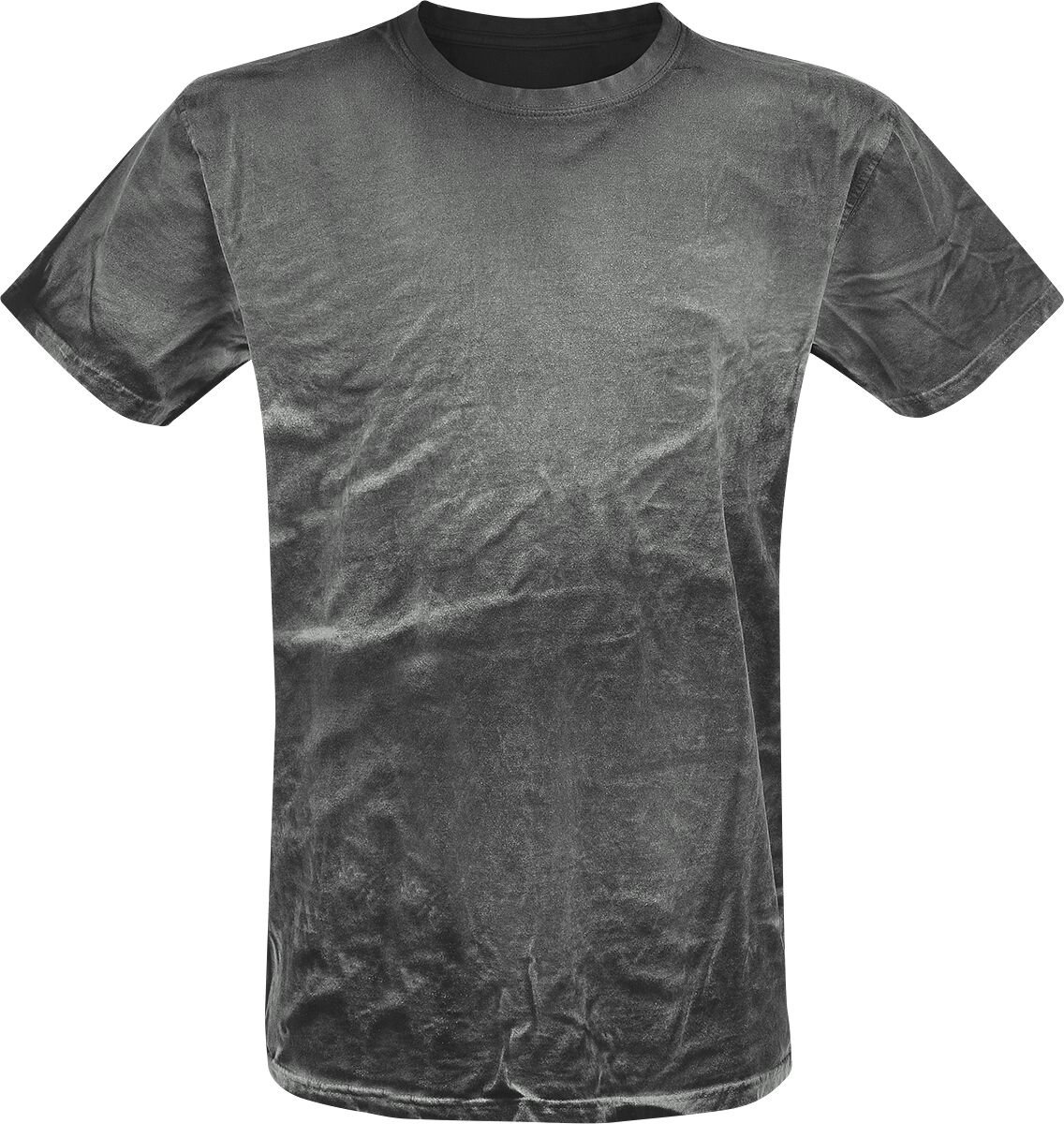 Outer Vision T-Shirt - Spray Washed Black Shirt - S bis 3XL - für Männer - Größe M - grau von Outer Vision