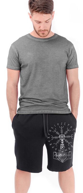 Outer Vision Thor Hammer Man's Bermudas Short schwarz in S von Outer Vision