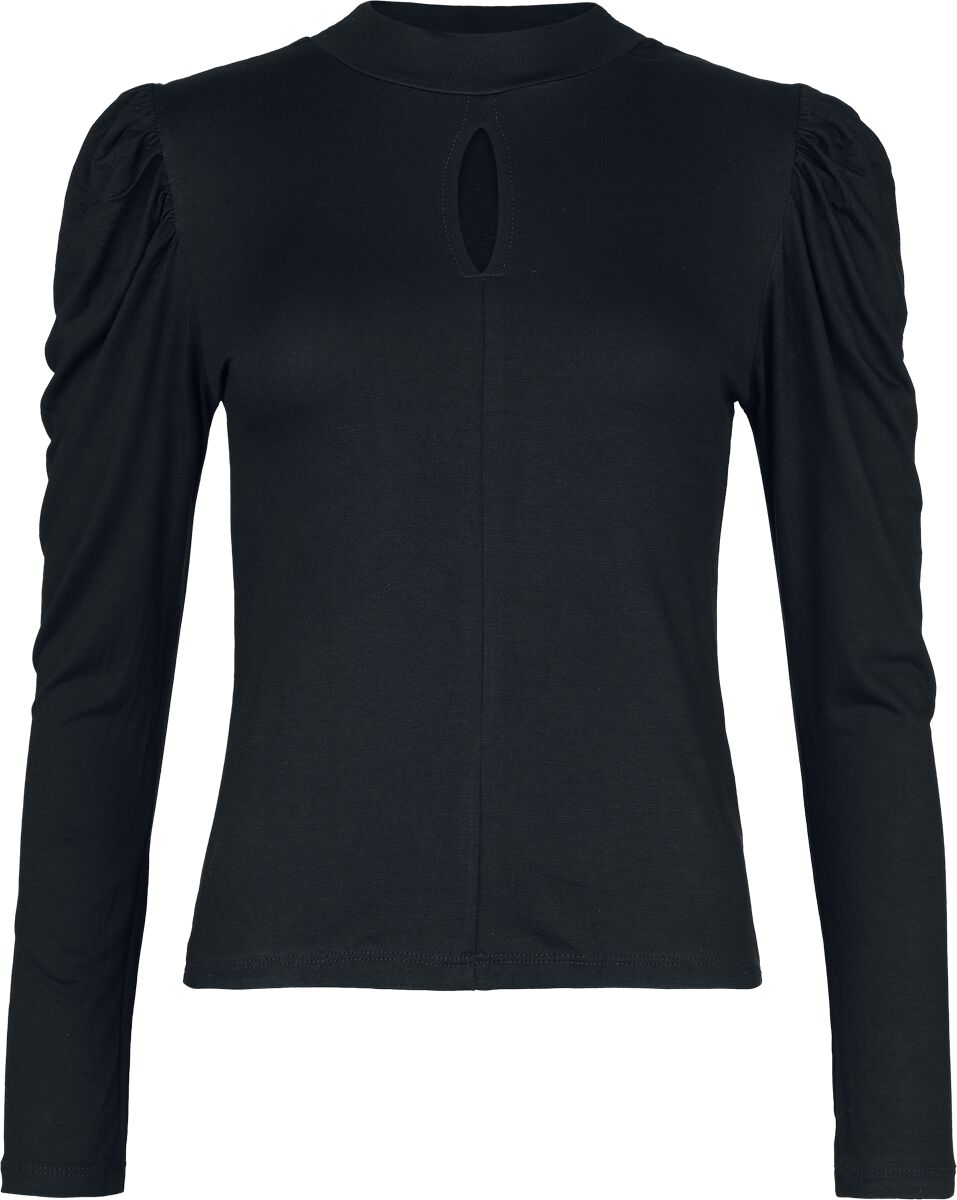 Outer Vision Top Lilith Langarmshirt schwarz in XL von Outer Vision