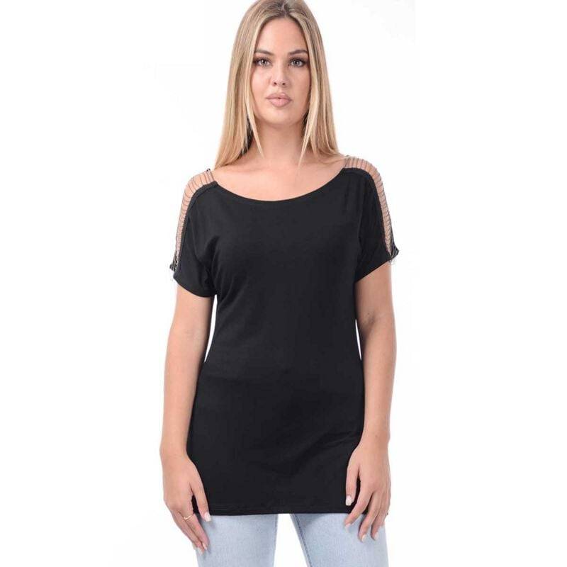 Outer Vision Top Llagostera T-Shirt schwarz in XL von Outer Vision