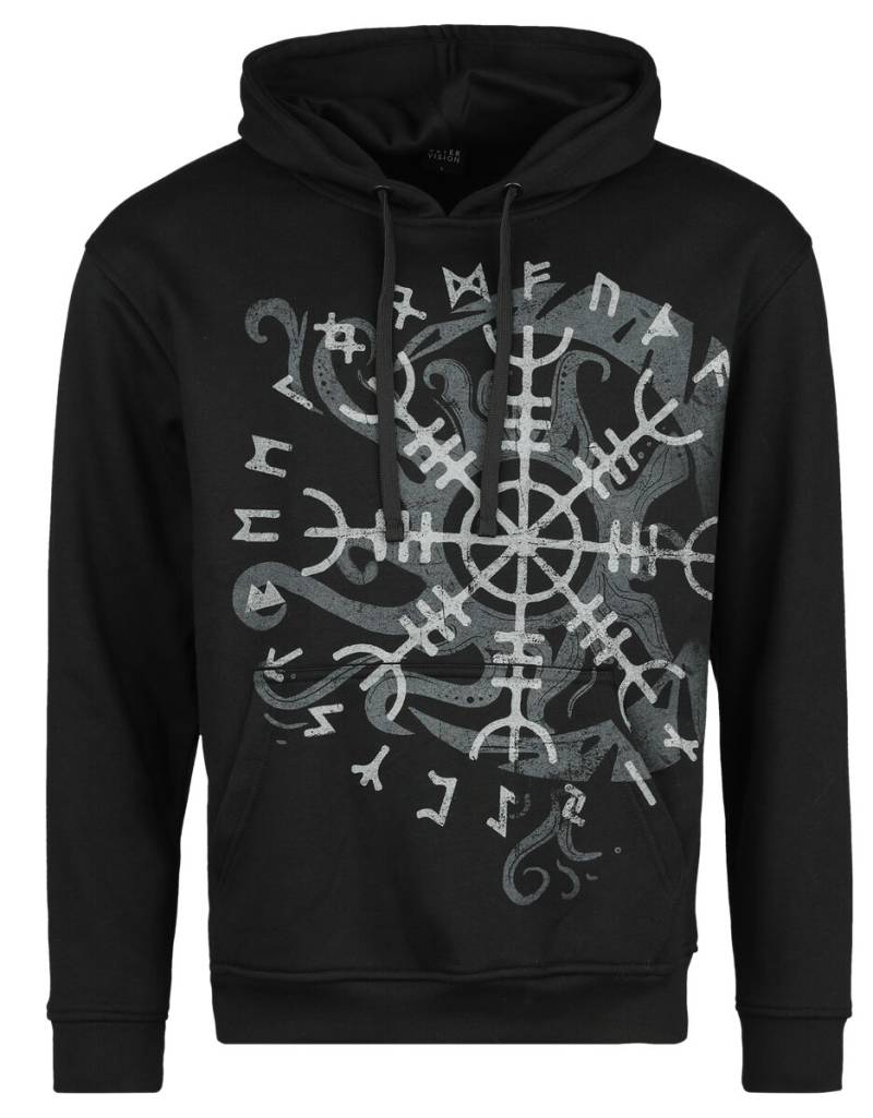 Outer Vision Vicero Shield Kapuzenpullover schwarz in XXL von Outer Vision