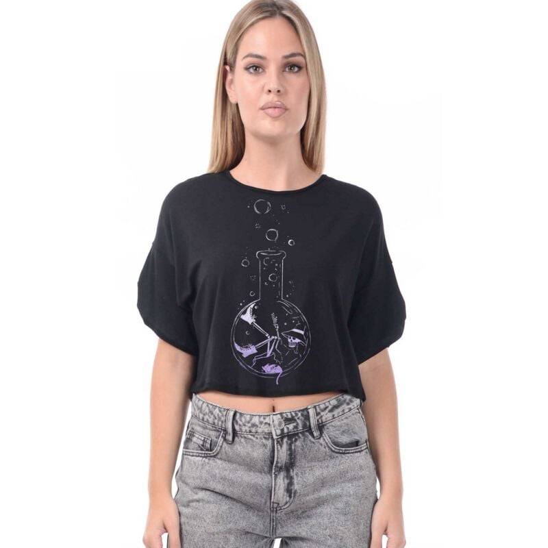 Outer Vision Witch Potion T-Shirt schwarz in S von Outer Vision